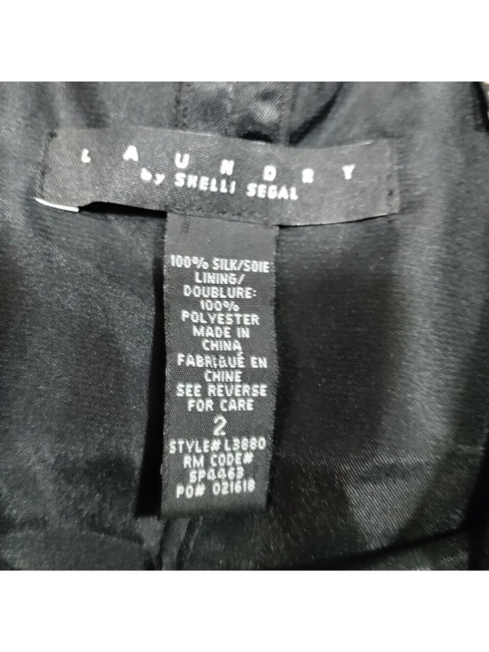 Laundry By Shelli Segal Whimsy Goth Twee Ribbon Waist Silk Dress Women's Size 2 - Picture 6 of 10